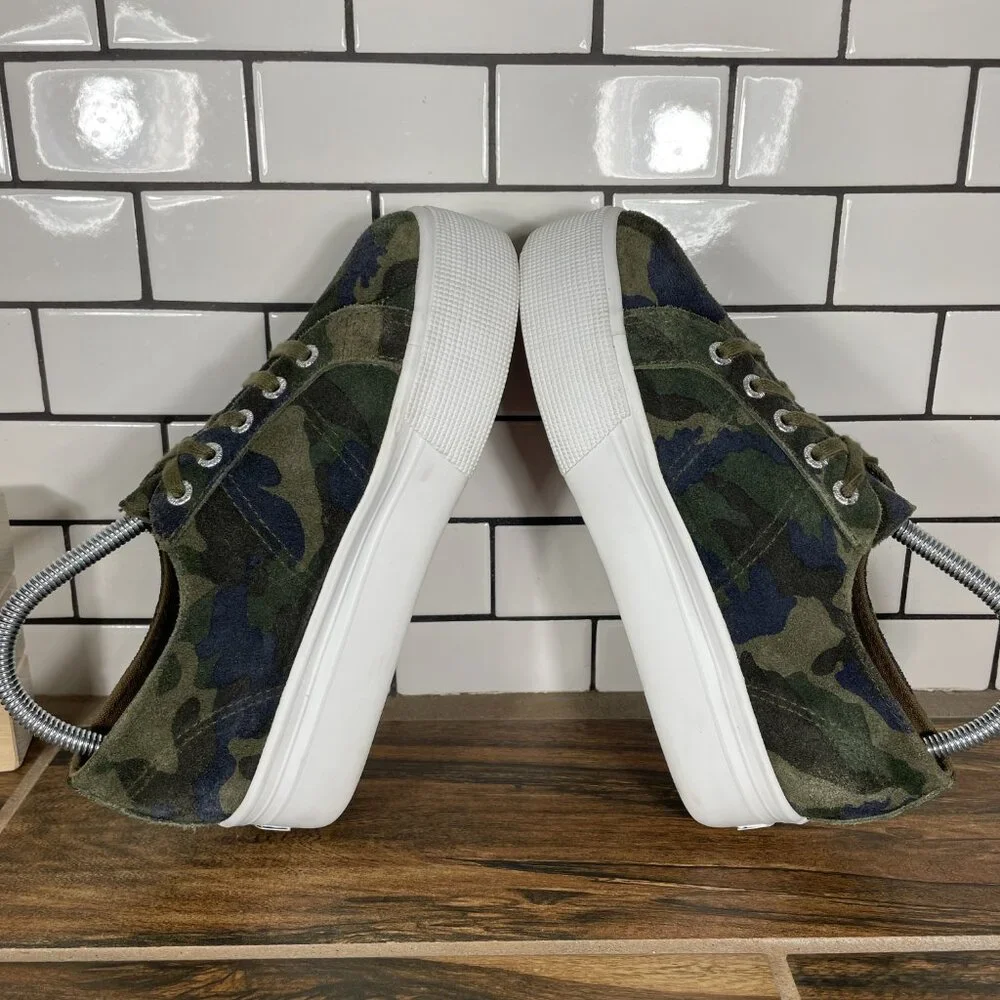 Superga 2790 Womens Size 7 Shoes Camo Suede Low Top Lace Up Platform Sneaker
